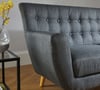 Loft 3 Seater Grey Fabric Sofa
