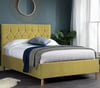 Loxley Mustard Velvet Bed