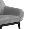 Lucerne Grey Velvet Fabric Chair