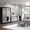 Lynx Black and Grey Wooden Bedroom Furniture Collections