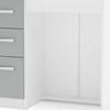 Lynx White and Grey 3 Drawer Dressing Table