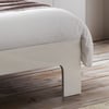 Manhattan White Gloss Wooden Bed