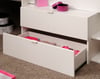 Milky White and Grey Oak Midsleeper Bed