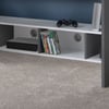 Nebula Grey and White Wooden Gaming High Sleeper Bed