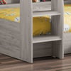 Orion Grey Oak Wooden Storage Bunk Bed Frame