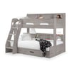 Orion Grey Oak Wooden Storage Triple Sleeper Bunk Bed