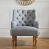 Padstow Grey Fabric Armchair