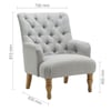 Padstow Grey Fabric Armchair