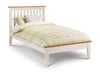 Salerno Ivory and Oak Finish Wooden Bed