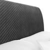 Sanderson Grey Velvet Fabric Bed