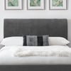 Sanderson Grey Velvet Fabric Bed