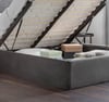 Sanderson Grey Velvet Ottoman Storage Bed