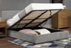 Shoreditch Grey Velvet Ottoman Storage Bed