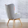 Sloane Multi-Coloured Patchwork Fabric Chair