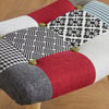 Sloane Multi-Coloured Patchwork Fabric Stool