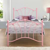 Sophia Pink Metal Bed