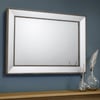Symphony Pewter and Glass Rectangular Wall Mirror - 110 cm x 80 cm