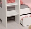 Tam Tam White and Oak Wooden Bunk Bed with Underbed Storage Drawer