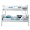 Vancouver White Finish Solid Pine Wooden Triple Sleeper Bunk Bed