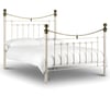 Victoria Stone White Metal Bed