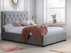Woodbury Grey Velvet Fabric 4 Drawer Storage Bed