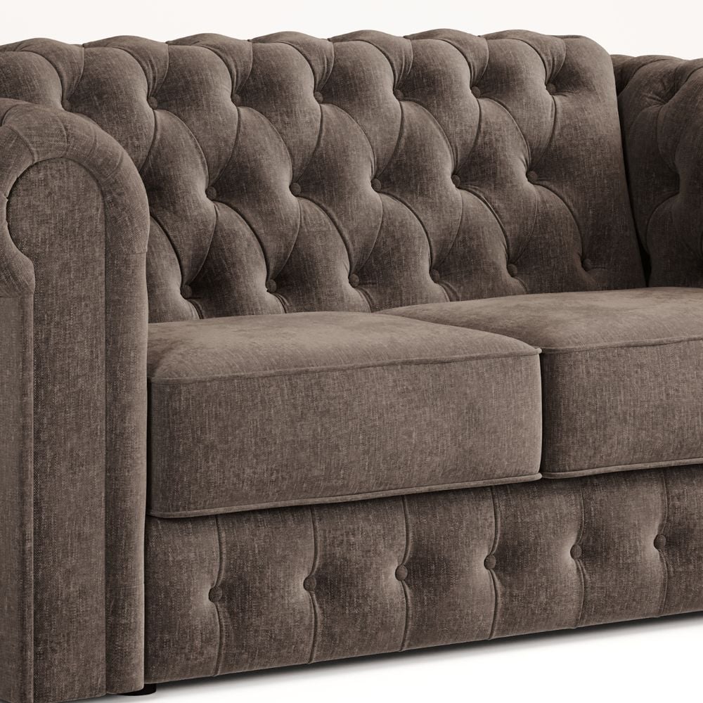 Chesterfield Sketch 3 Seater Chenille Sofa Bed