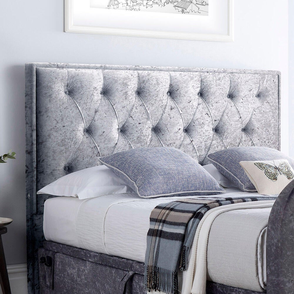 Silver orchid shop chatterton velvet bed