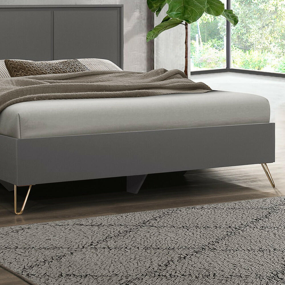Arlo Charcoal Wooden Bed Footboard