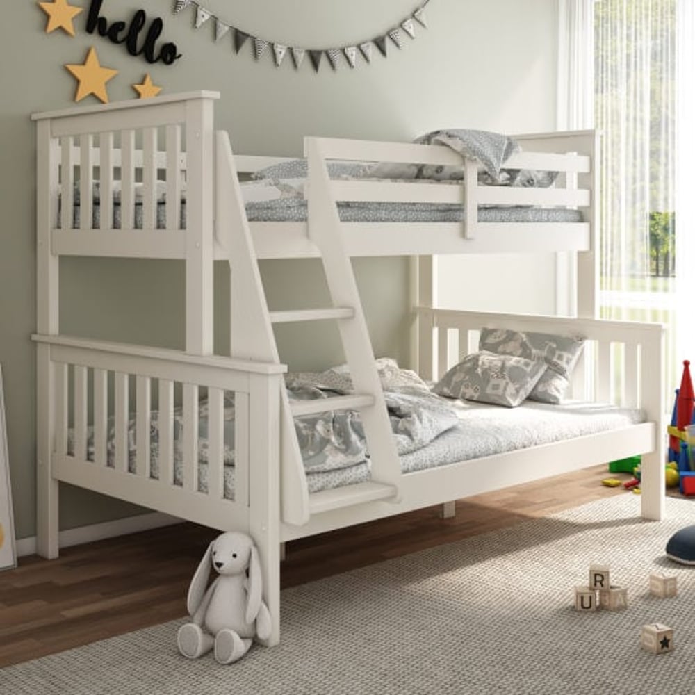 Happy Beds Atlantis White Triple Sleeper