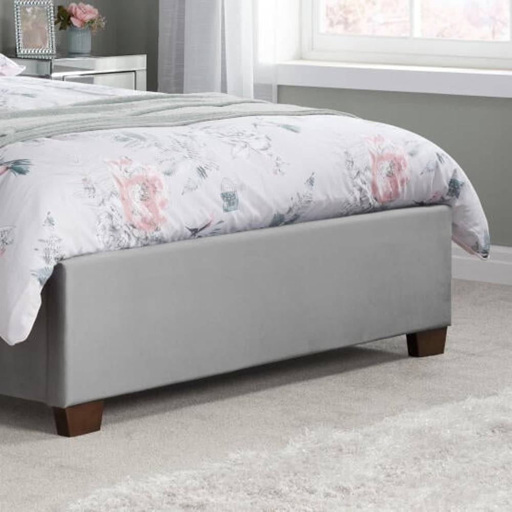 Cologne Grey Fabric Bed Footboard