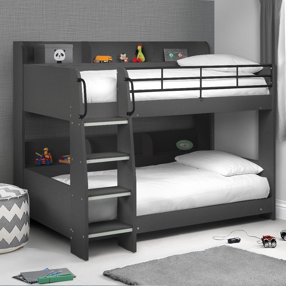 Domino Anthracite Wooden and Metal Bunk Bed Full Image