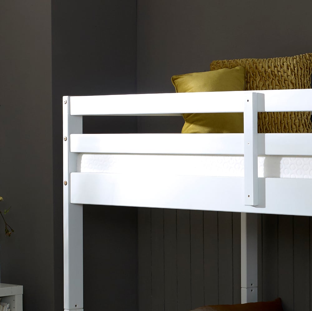  Durham White Wooden Bunk Bed Ladder Image 1
