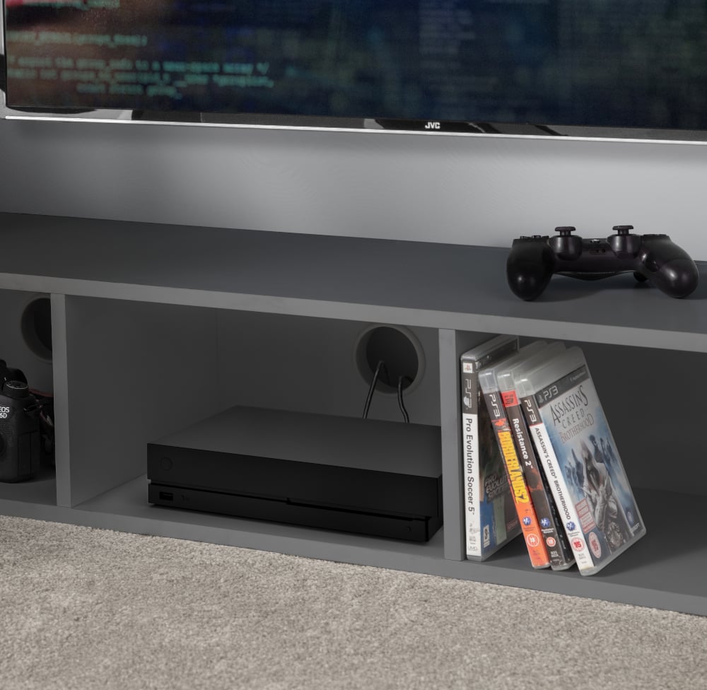 Happy Beds Nebula Anthracite Gaming High Sleeper Shelf