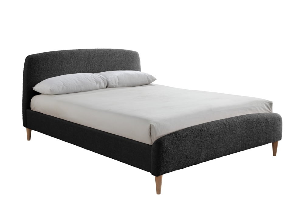 Otley Charcoal Fabric Bed Full Frame