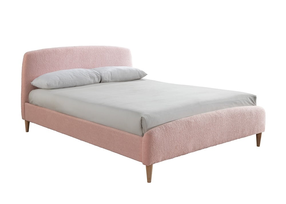 Otley Pink Fabric Bed Full Frame