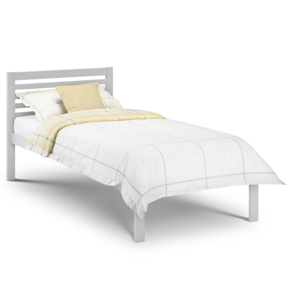 Slocum Grey Solid Pine Bed Frame