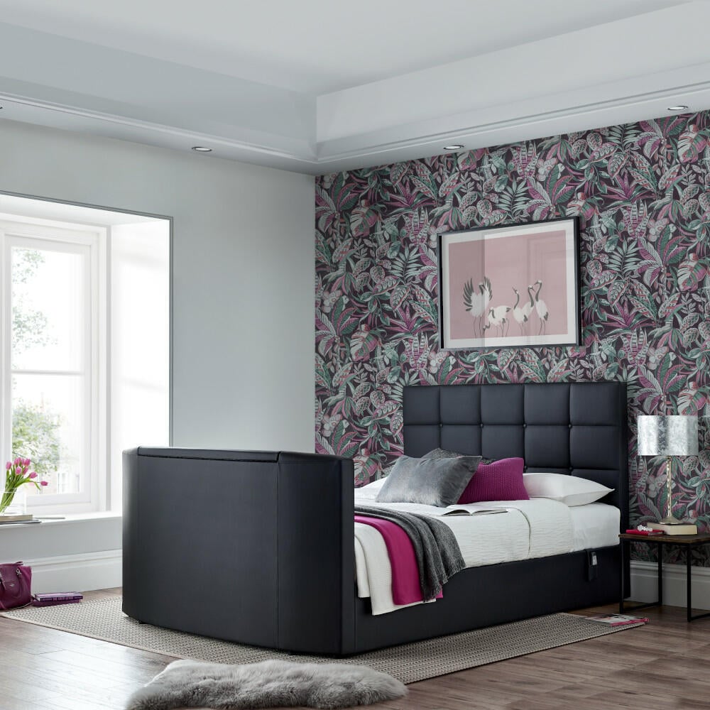 Happy Beds Thornberry Black TV Bed