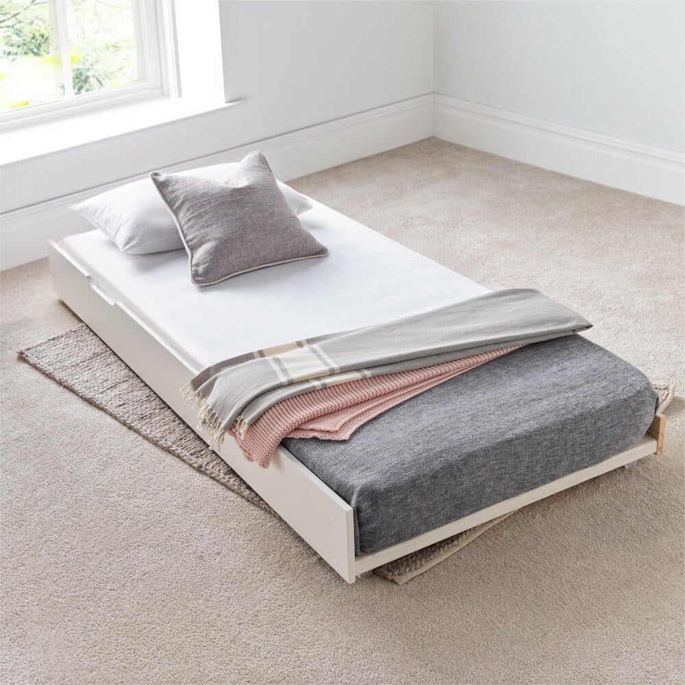 Happy Beds Tyler White Trundle Top View