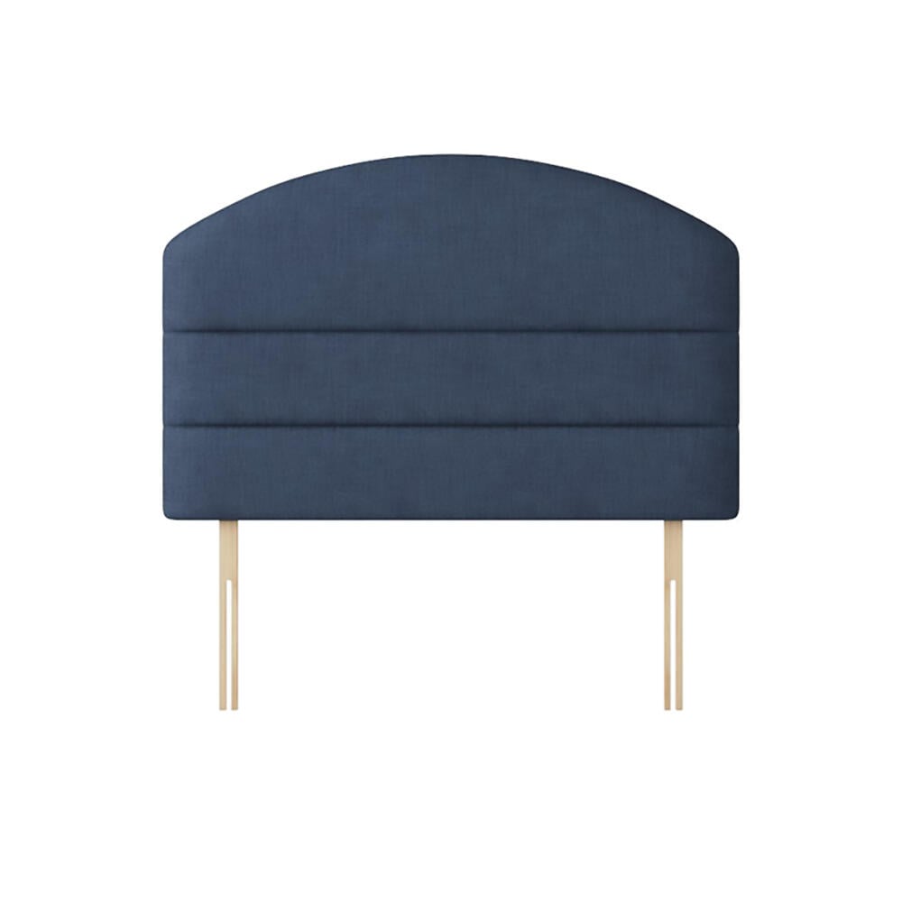 Dudley Lined Midnight Blue Fabric Headboard