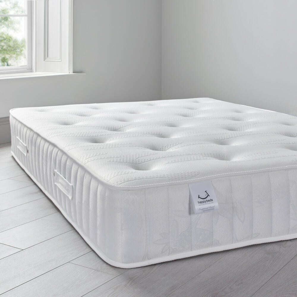 Maestro Spring Memory Foam Tufted Mattress Angled Shot