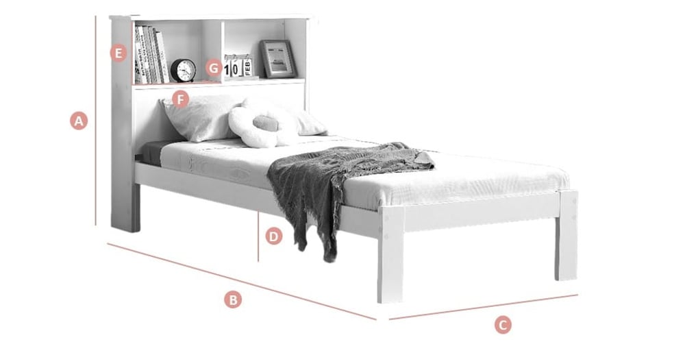 Easton Wooden Bed Sketch