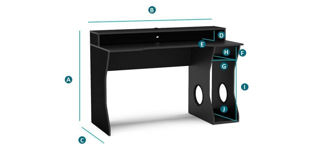 Enzo Gaming Desk Sketch