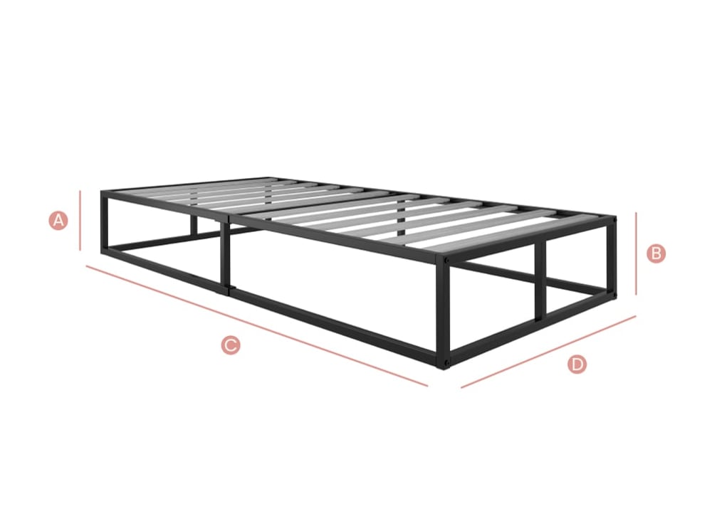 Happy Beds Soho Sketch Dimensions