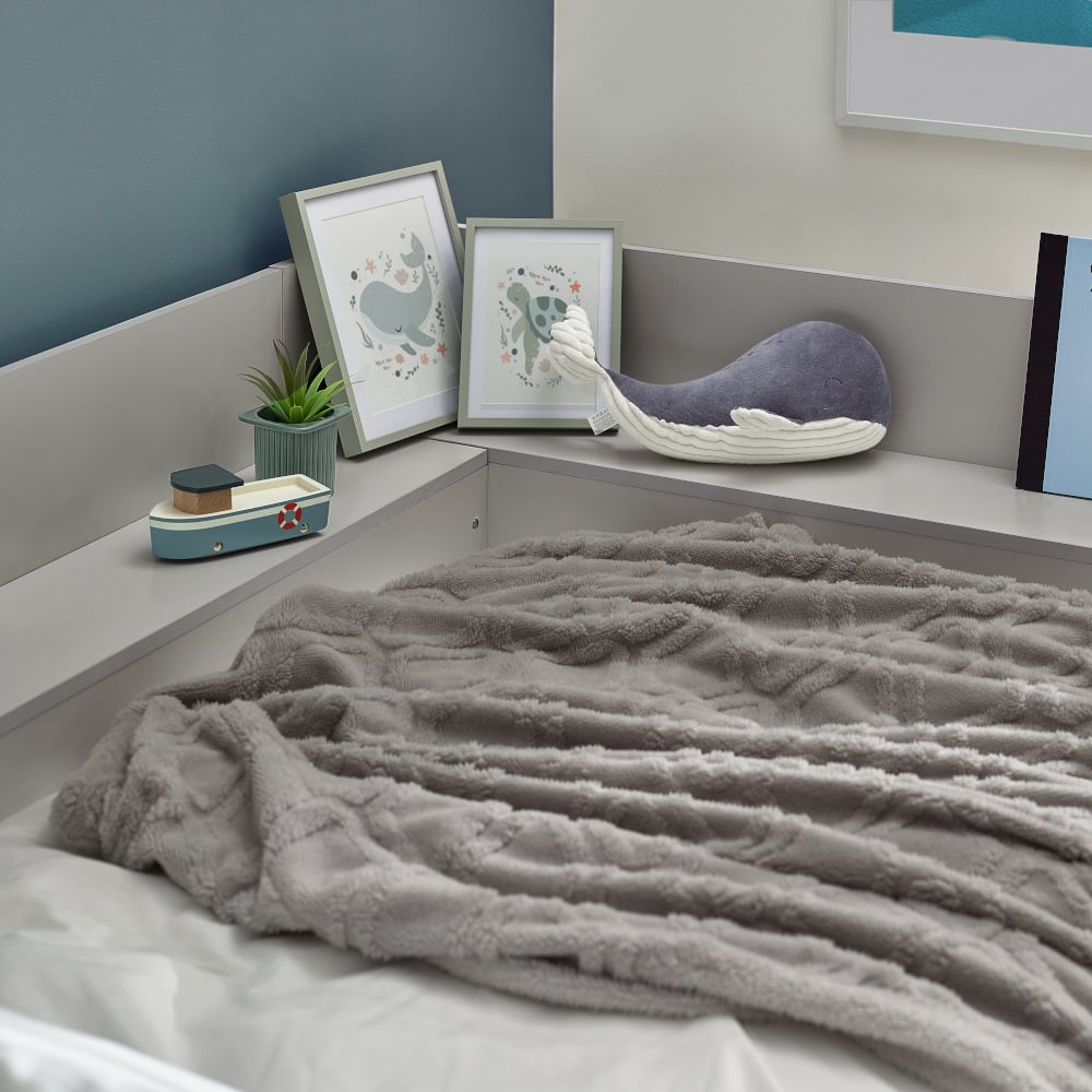 Cyclone Taupe Wooden Storage Day Bed Close-Up