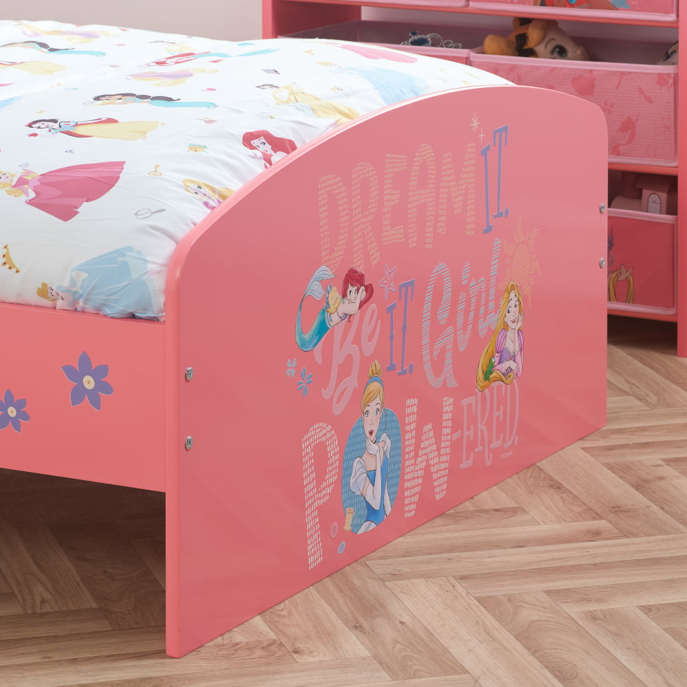 Disney Princess Kids Bed Footboard Close-Up