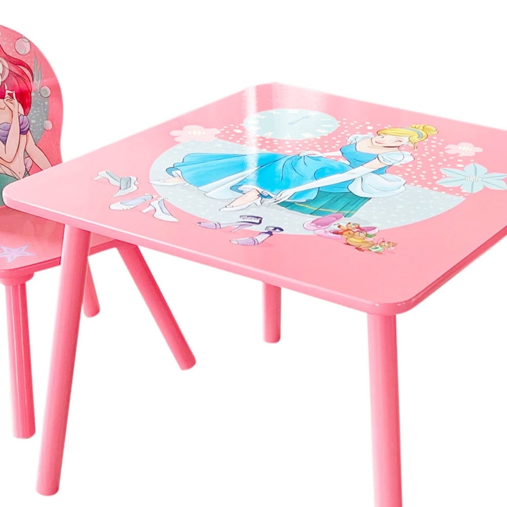Disney Princess Table and Chairs Tabletop Close-Up