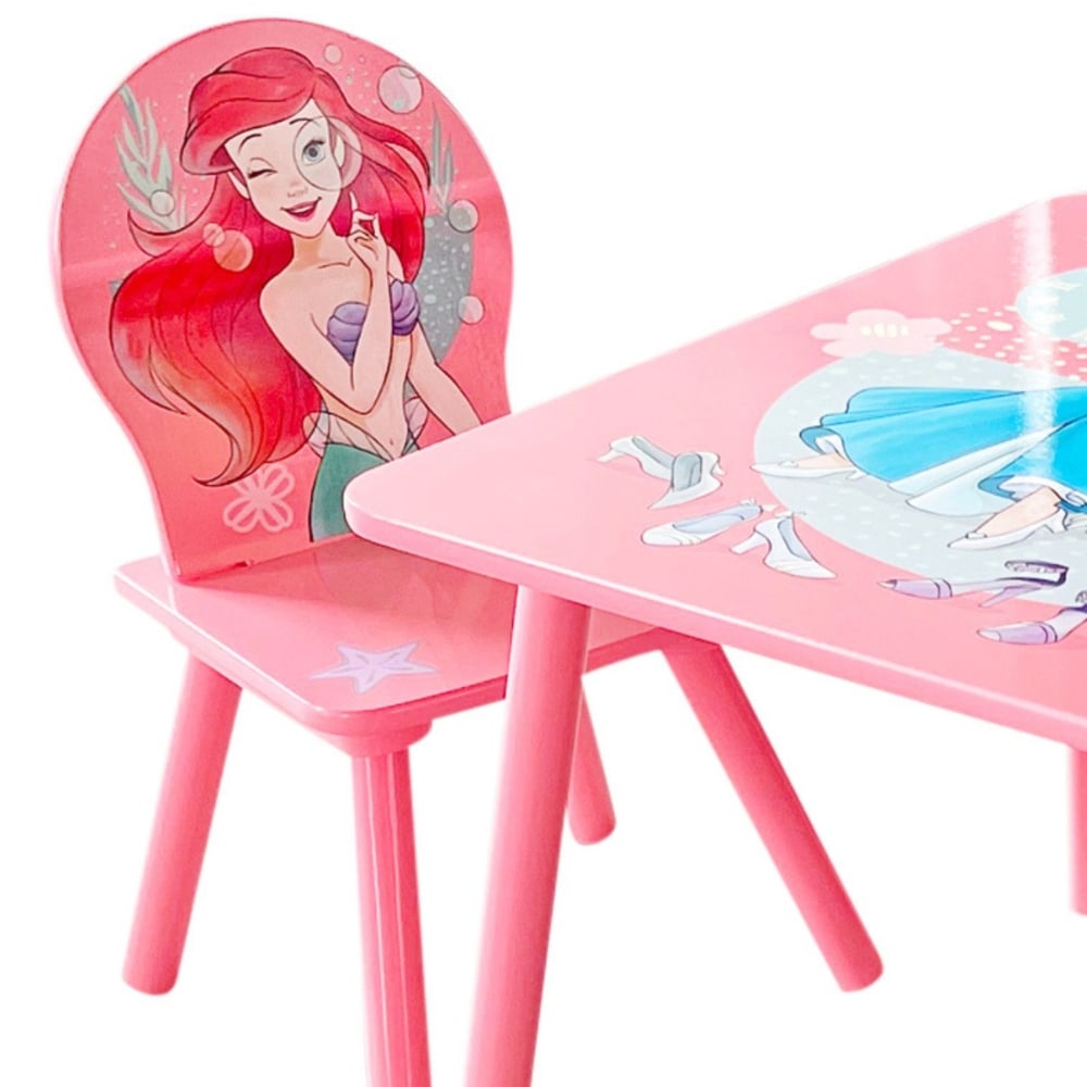 Disney Princess Table and Chairs Tabletop Close-Up