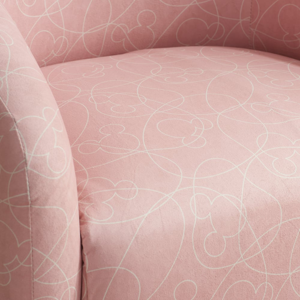 Disney Mickey Mouse Accent Chair Fabric Close-Up