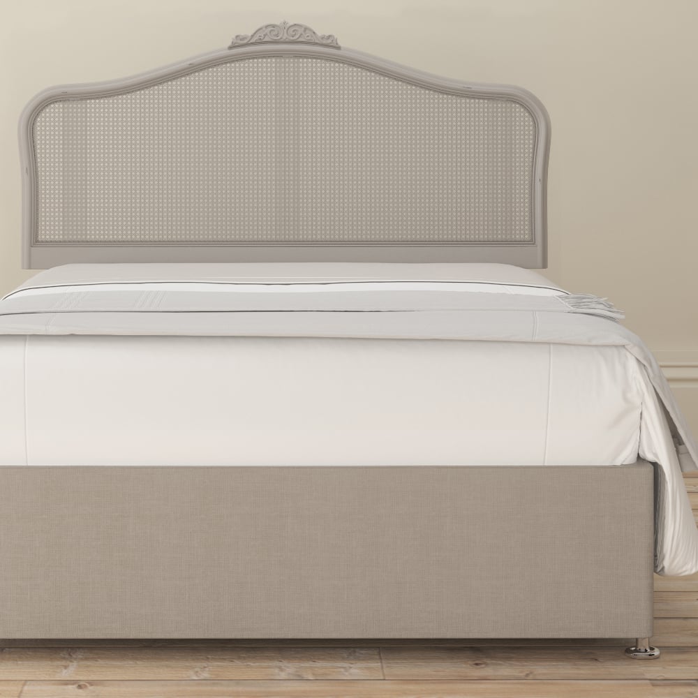 Willis Gambier Etienne Grey Rattan Headboard Happy Beds