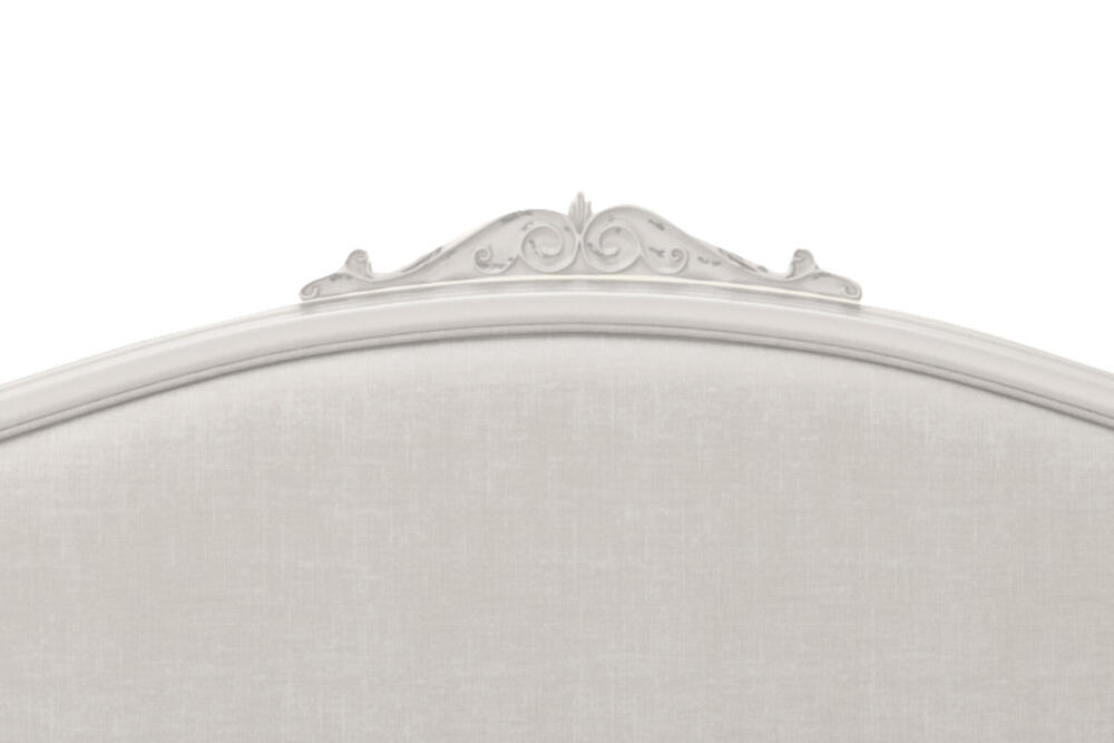 Etienne Grey Rattan Bed Headboard Close-Up